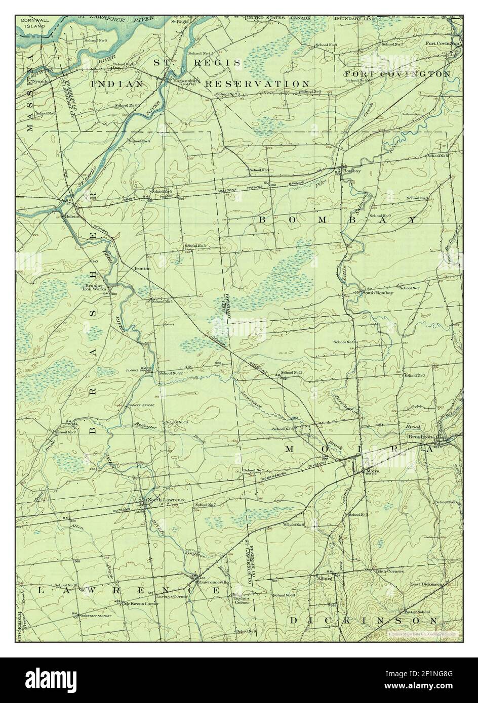 Map of moira new york Cut Out Stock Images & Pictures Alamy