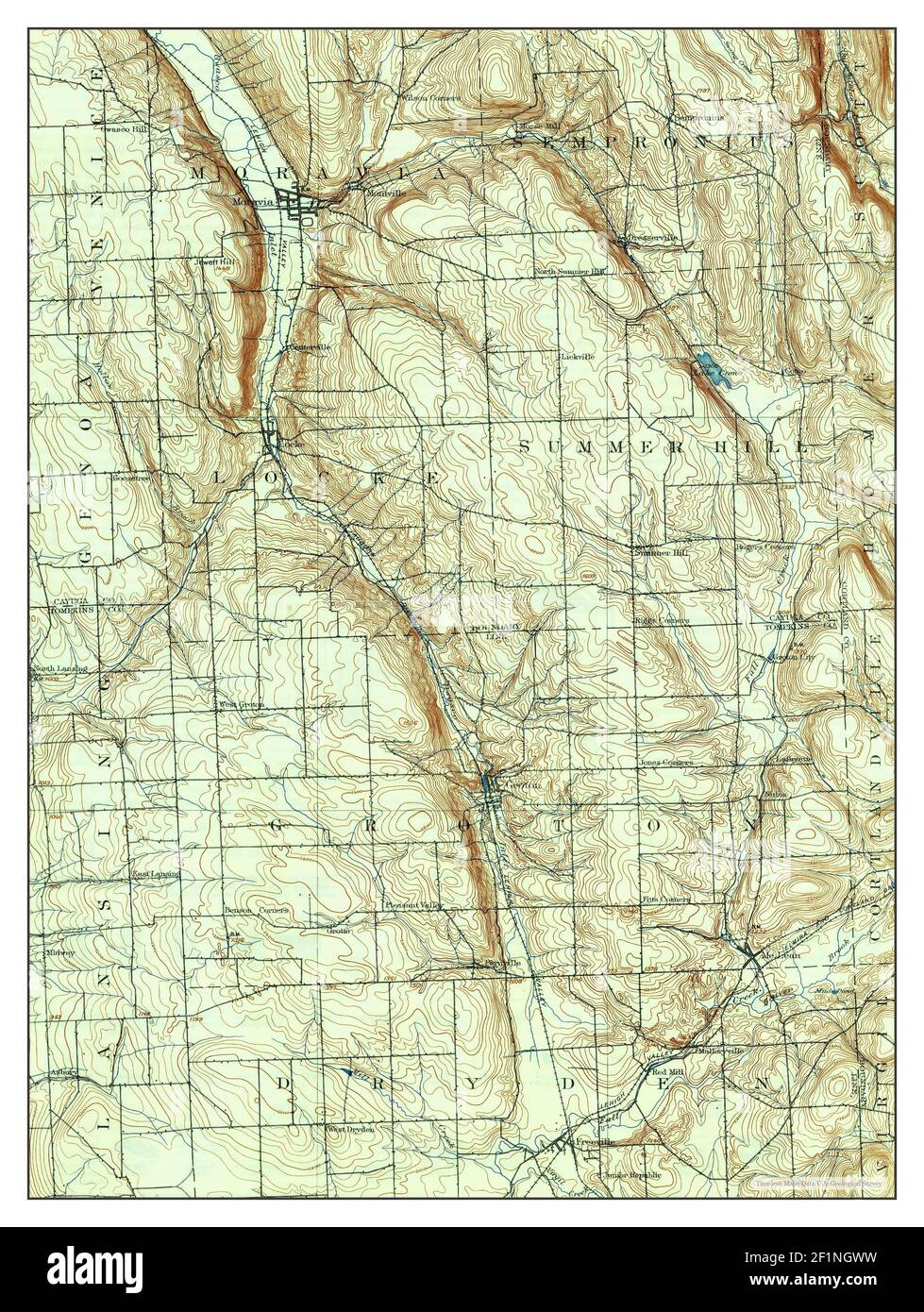 Moravia, New York, map 1902, 162500, United States of America by