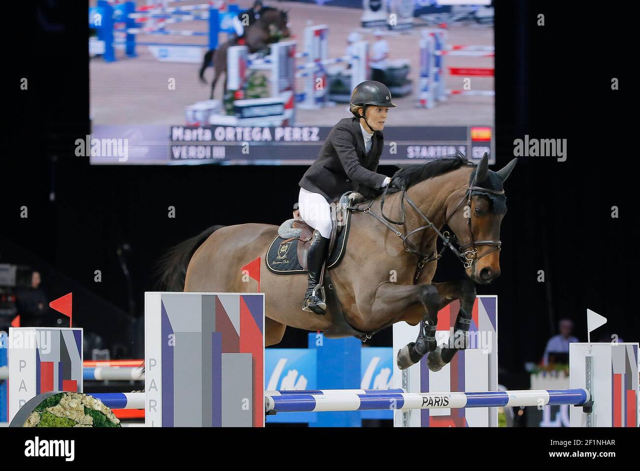 Marta Ortega Perez (ESP) during the Longines Masters Paris 2015, at Parc  des Expositions, Villepinte, Paris, France, on December 3 to 6, 2015 -  Photo Stephane Allaman / DPPI Stock Photo - Alamy