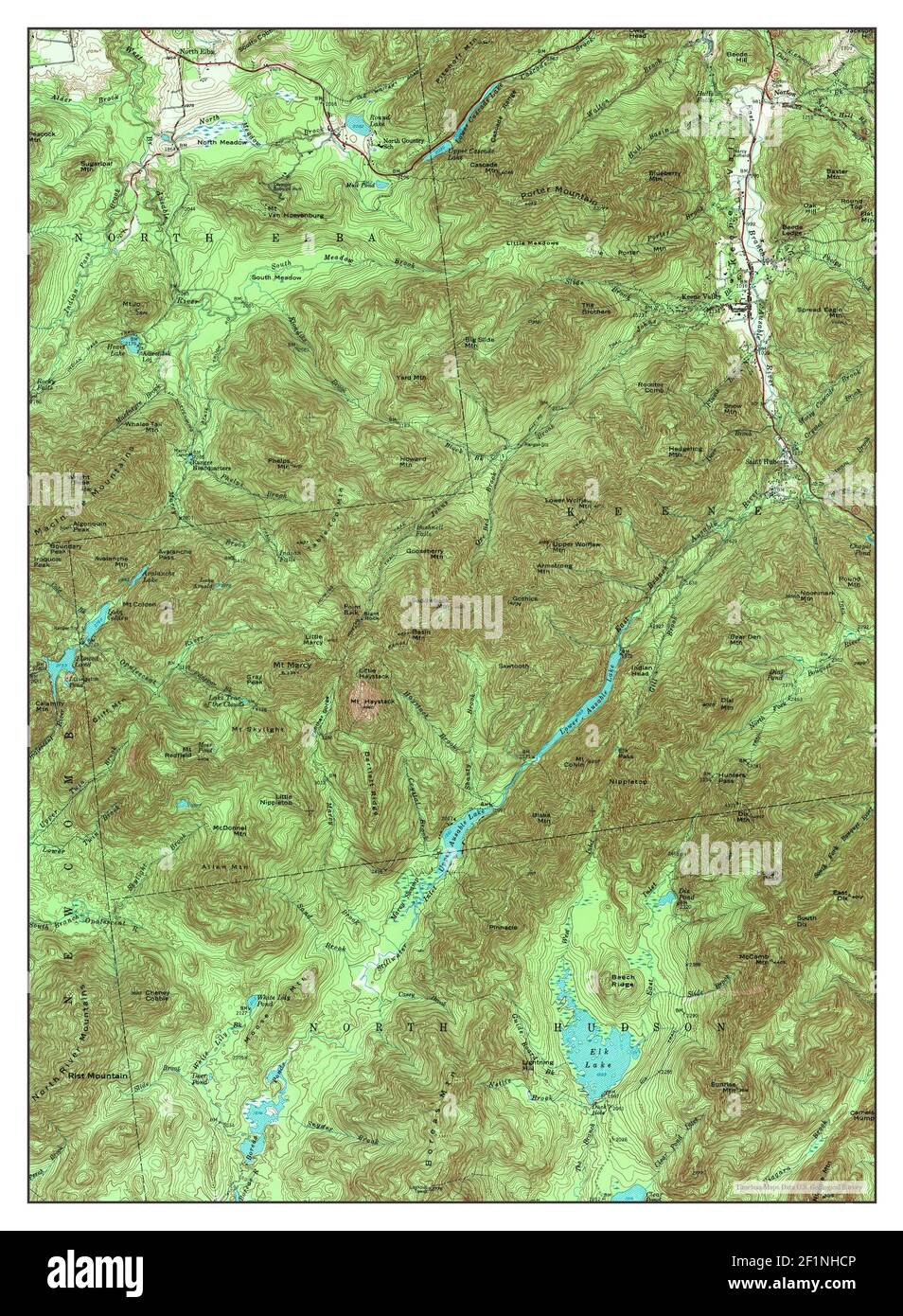 Mount Marcy, New York, map 1953, 162500, United States of America by