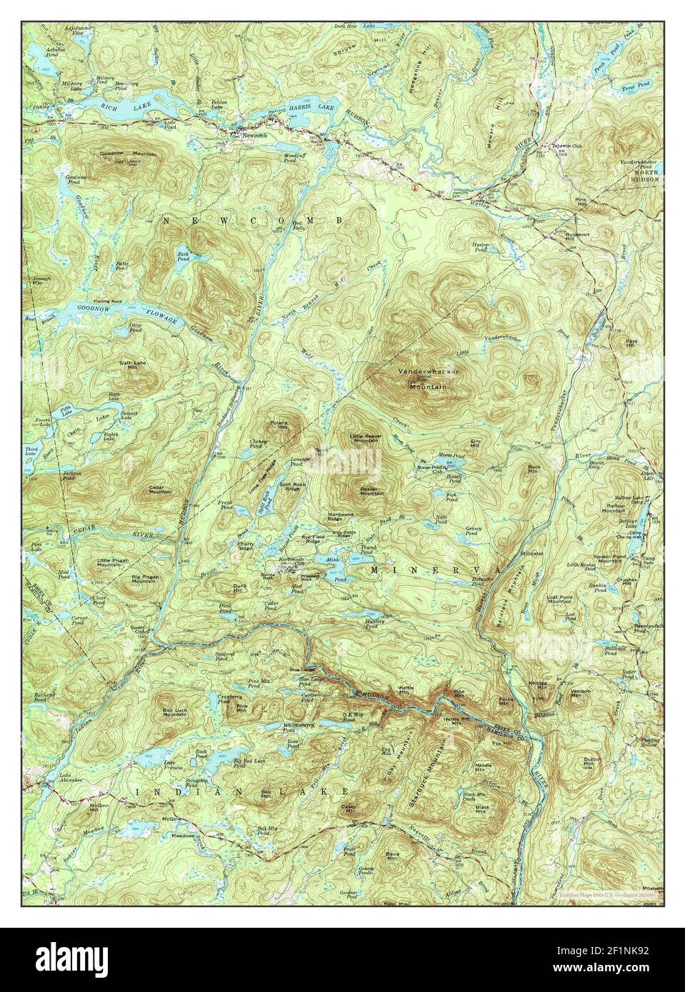 New York, map 1954, 162500, United States of America by