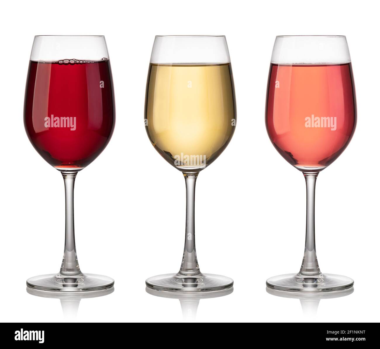 Glass of red, rose and white wine Stock Photo - Alamy