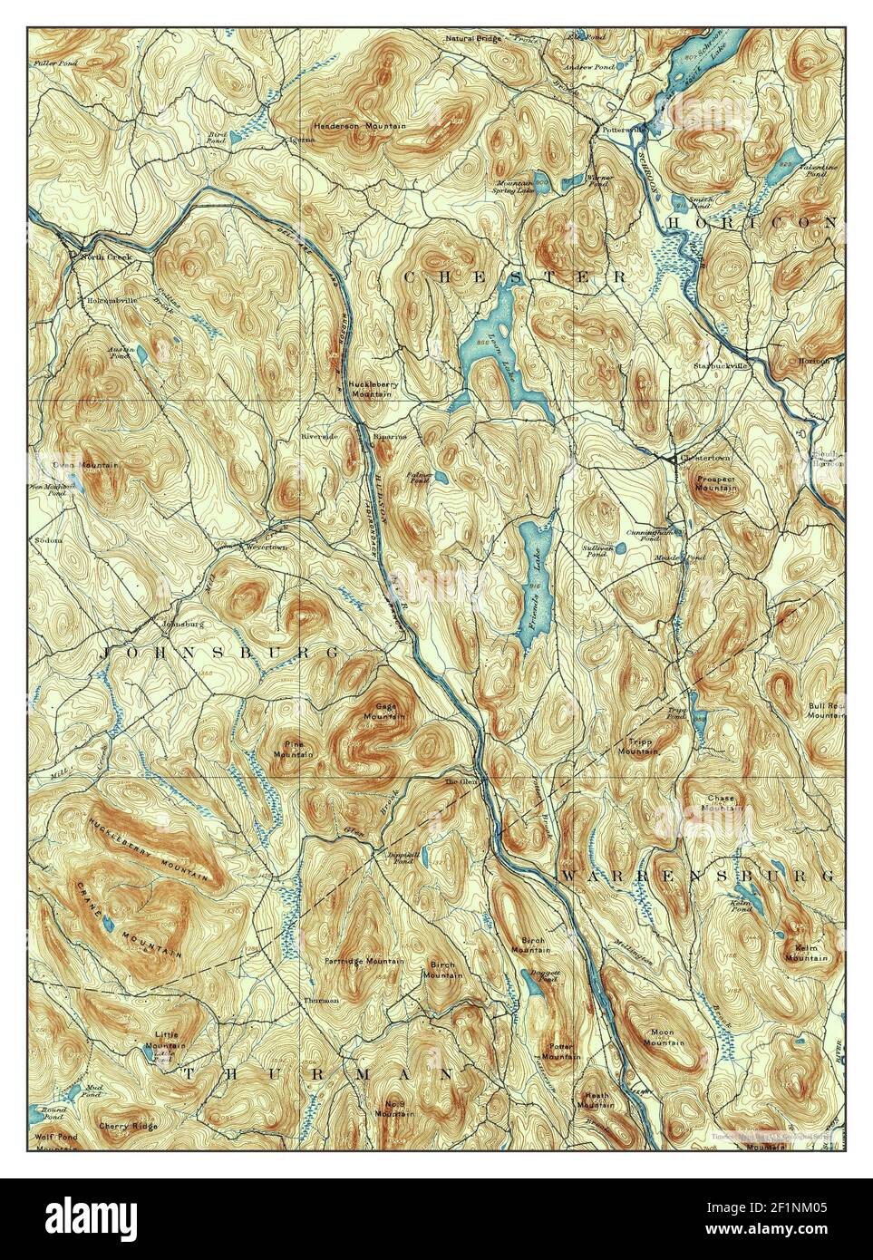 North Creek, New York, map 1895, 162500, United States of America by