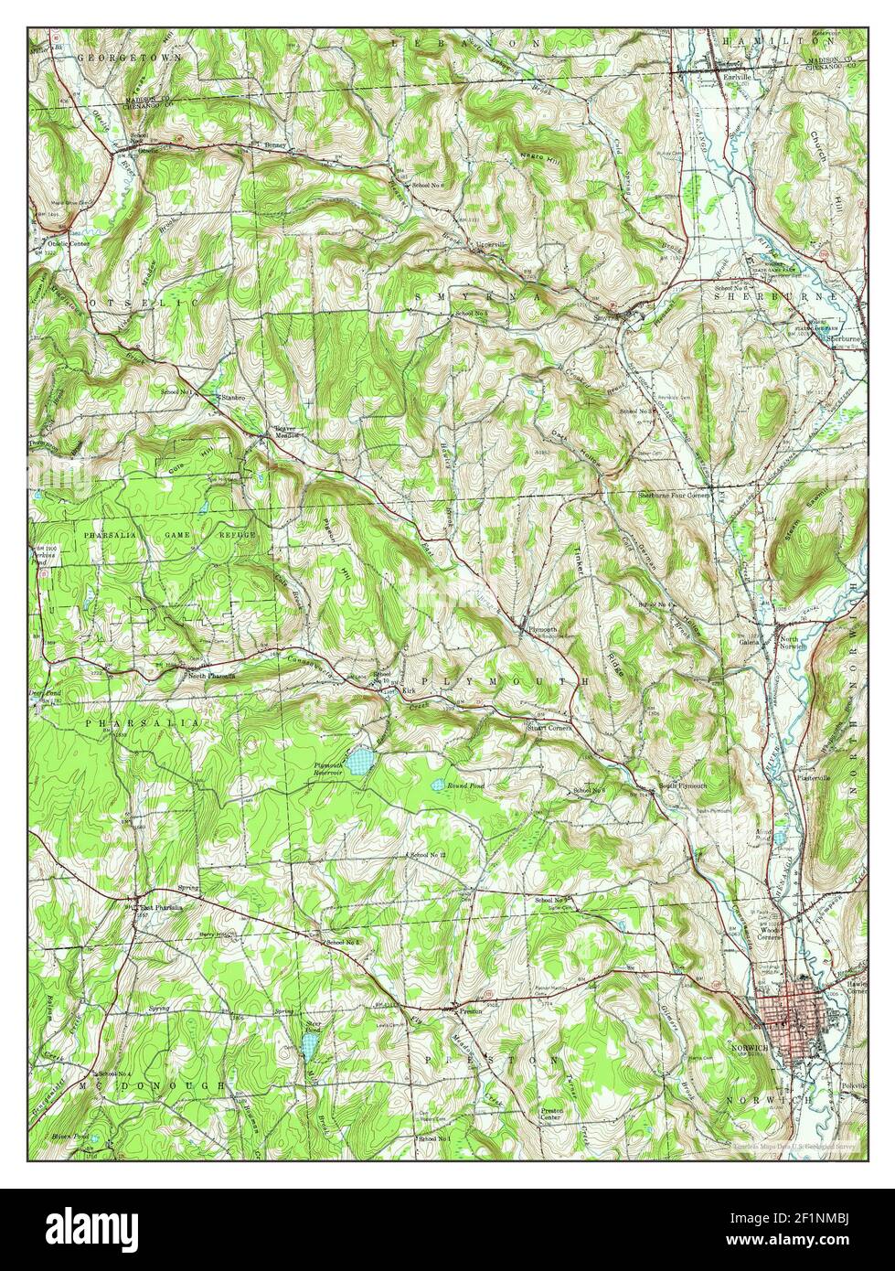 Norwich new york map hires stock photography and images Alamy