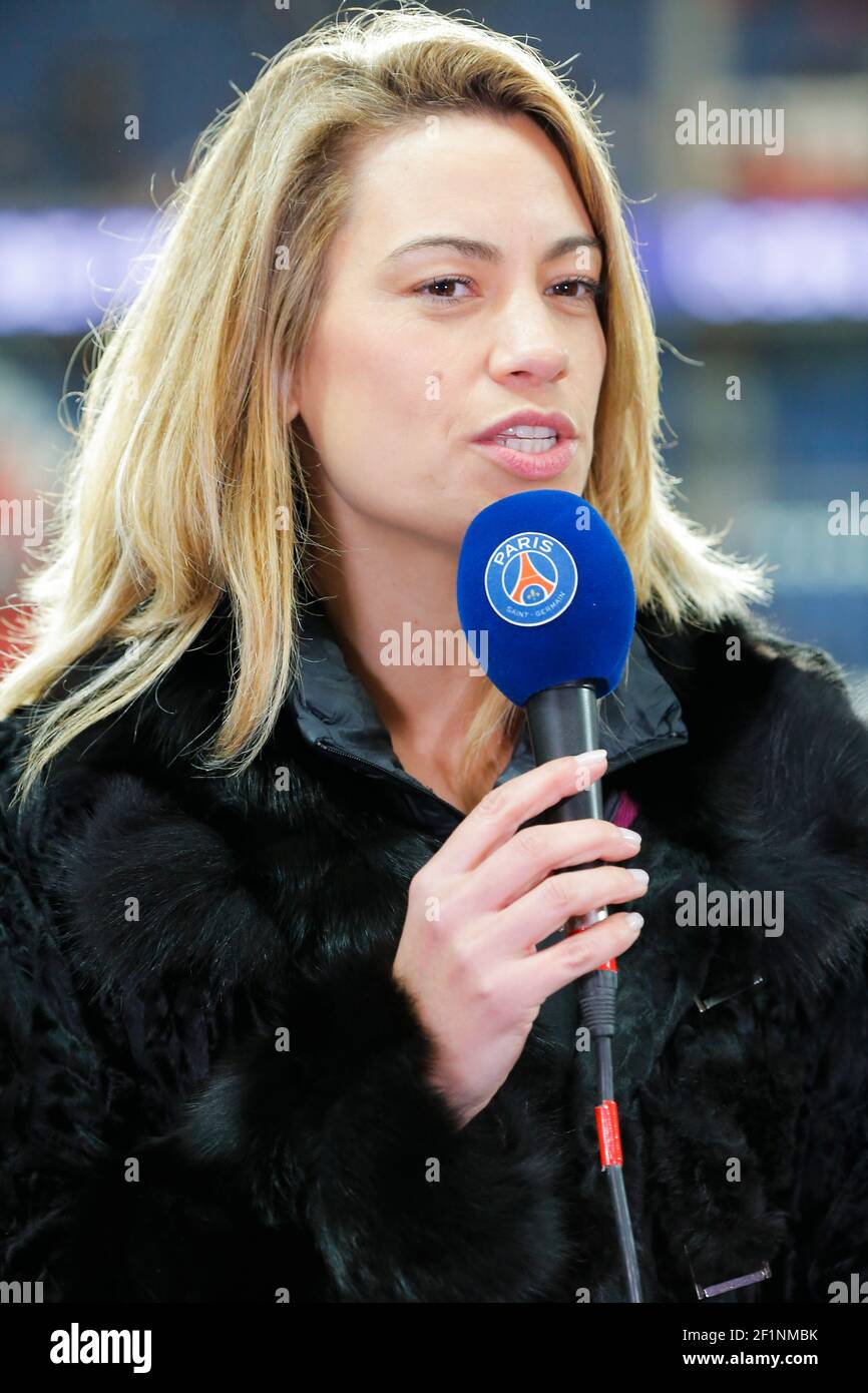 Anne-Laure BONNET - Journalist for BeIn Sports during the French  Championship Ligue 1 football match between Paris Saint Germain and FC  Lorient on February 3, 2016 at Parc des Princes stadium in