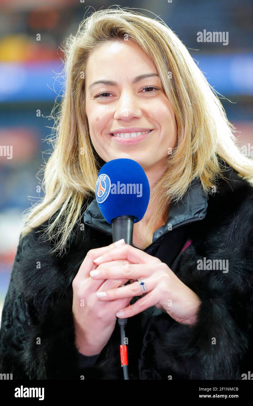 Anne-Laure BONNET - Journalist for BeIn Sports during the French  Championship Ligue 1 football match between Paris Saint Germain and FC  Lorient on February 3, 2016 at Parc des Princes stadium in