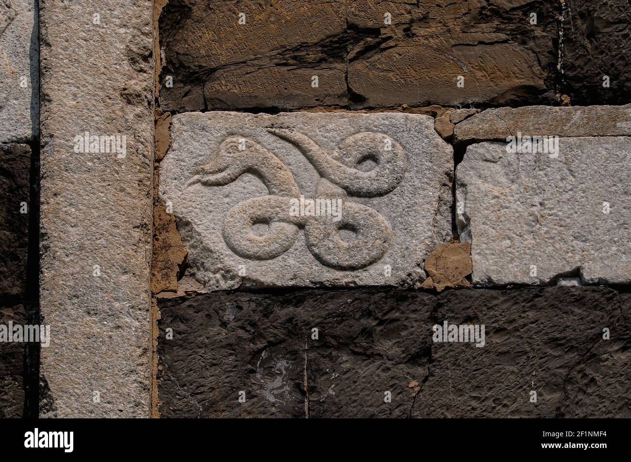 This knotted snake or serpent. Early medieval (5th to 10th century ...