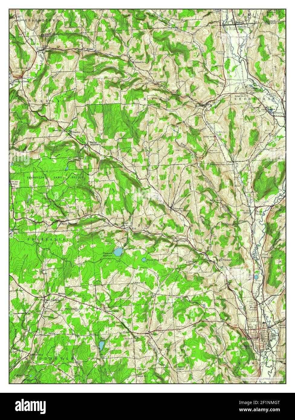 Norwich new york map hires stock photography and images Alamy