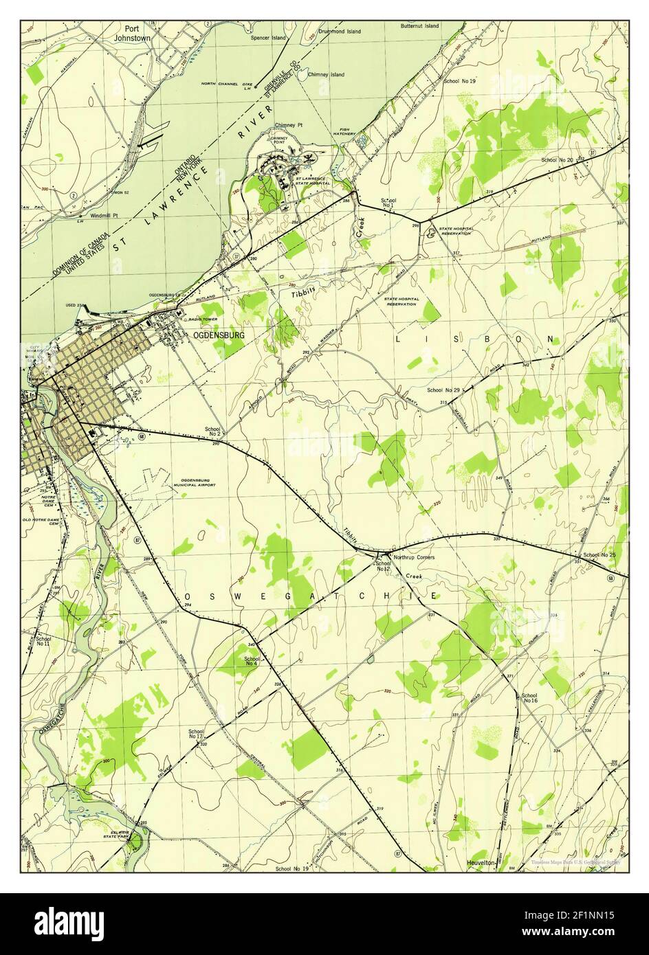 Map of ogdensburg new york hires stock photography and images Alamy
