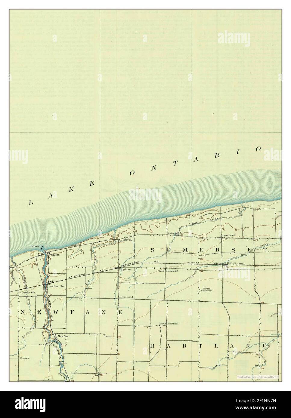 Olcott, New York, map 1897, 162500, United States of America by