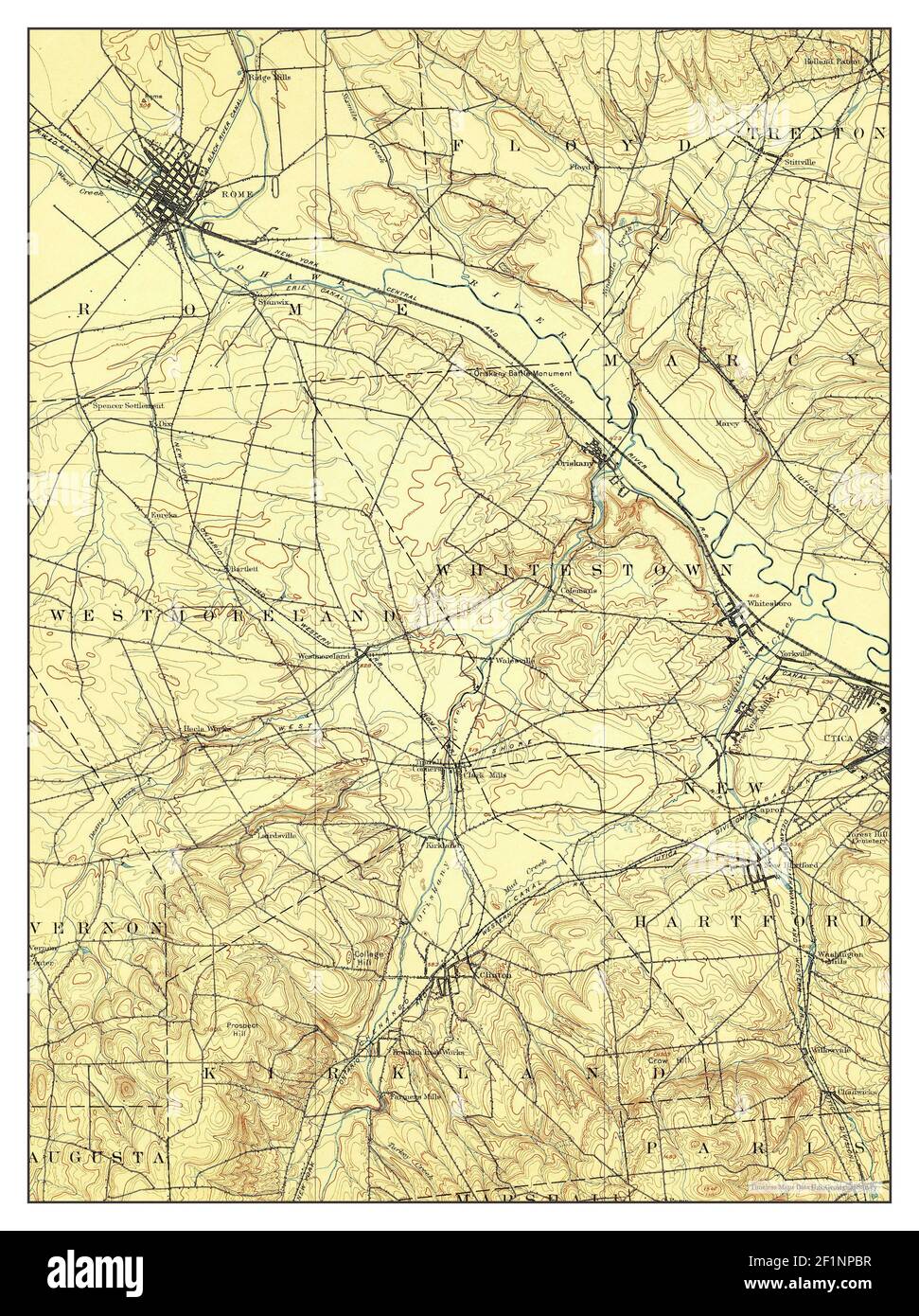 Oriskany, New York, map 1898, 162500, United States of America by