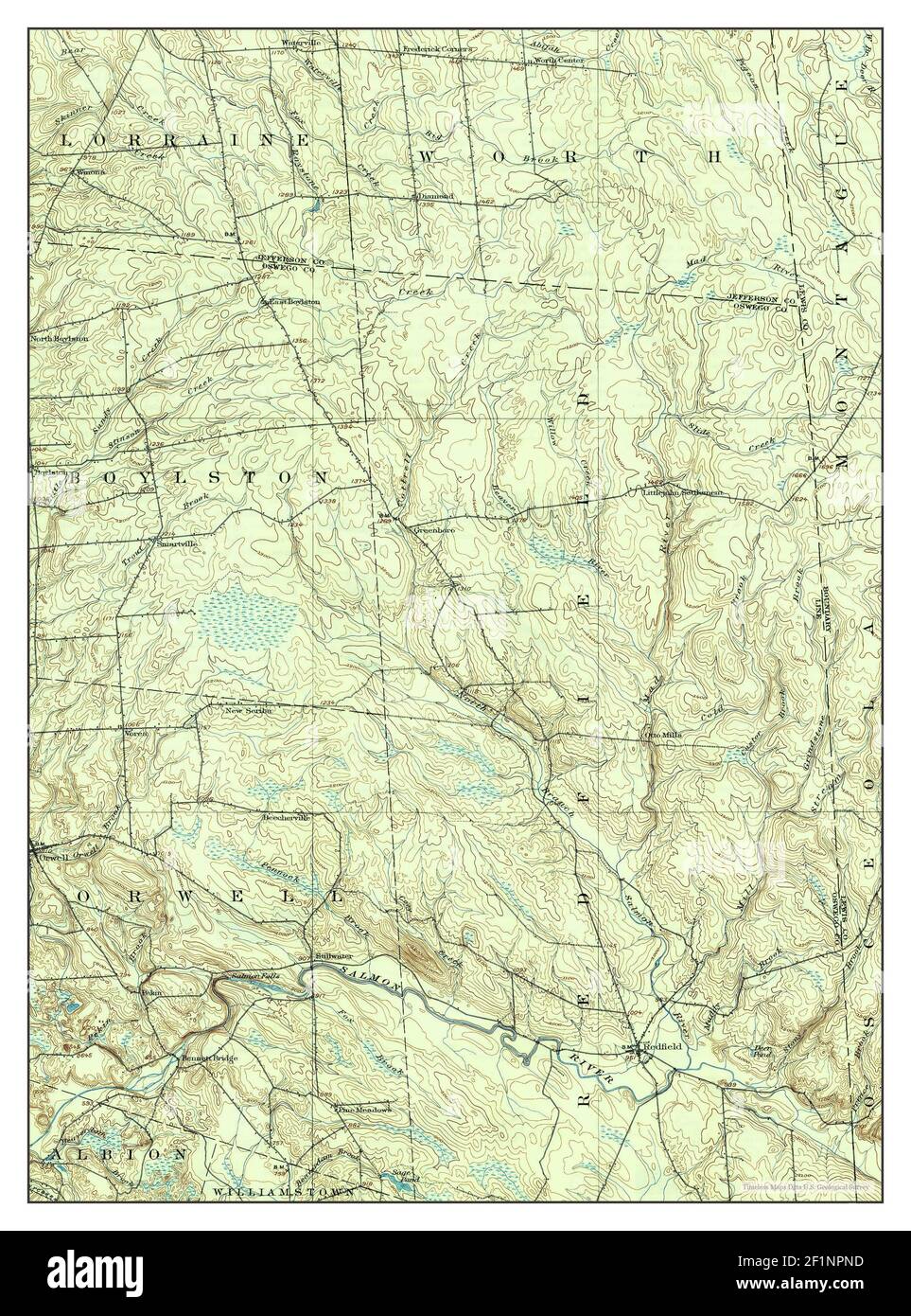 Orwell, New York, map 1905, 162500, United States of America by