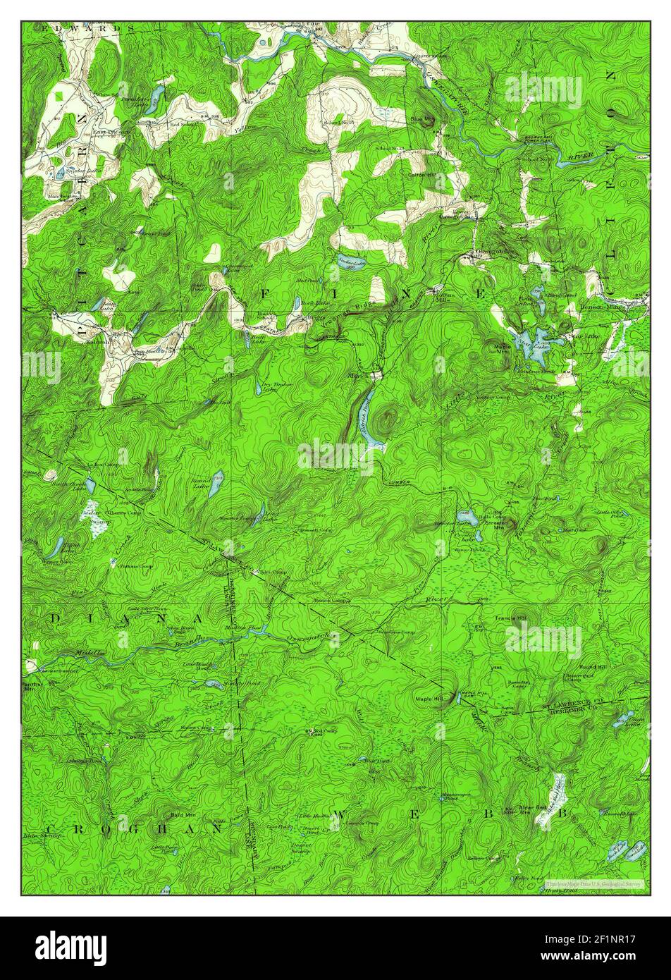 Oswegatchie, New York, map 1916, 162500, United States of America by