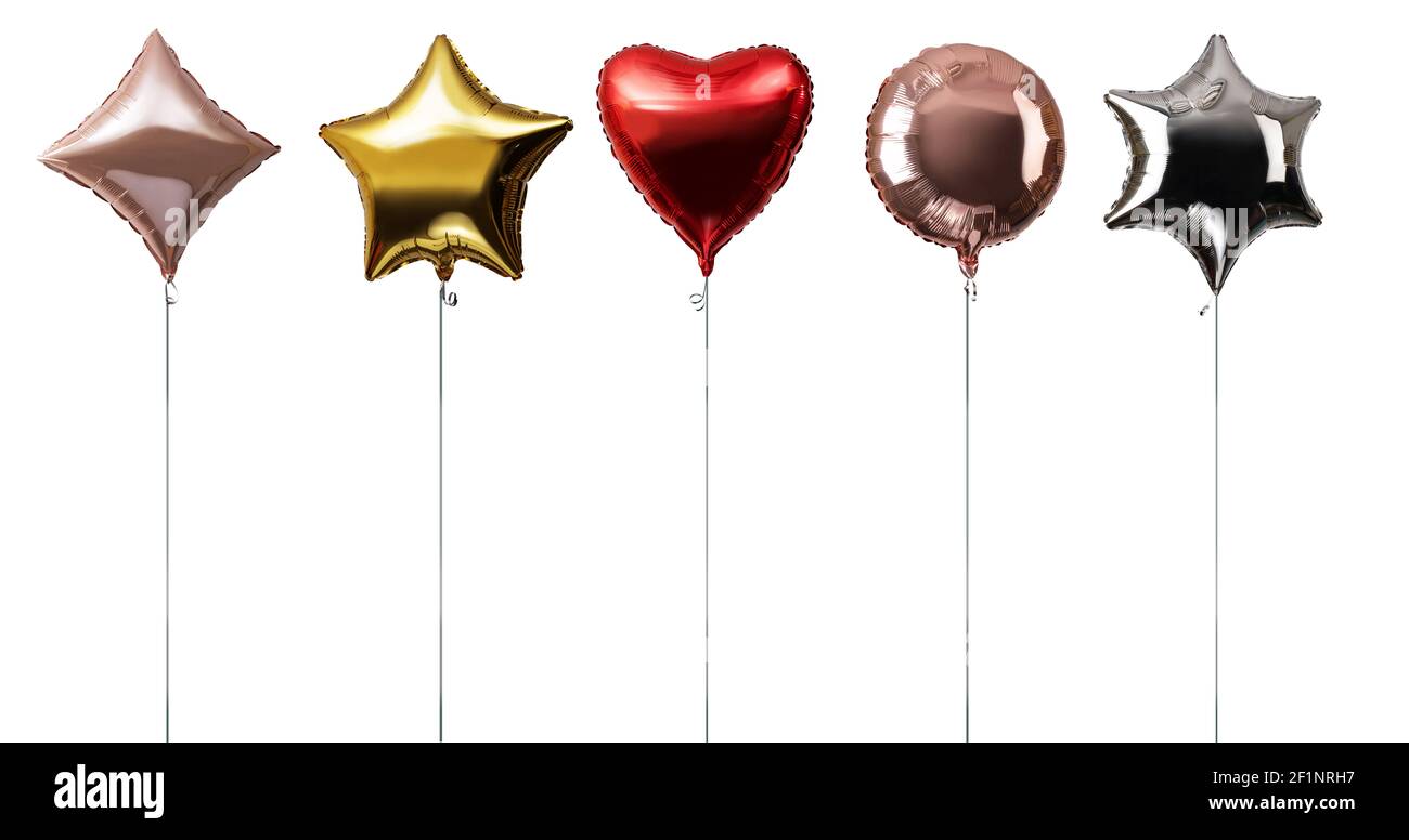 Air Balloons on white Stock Photo