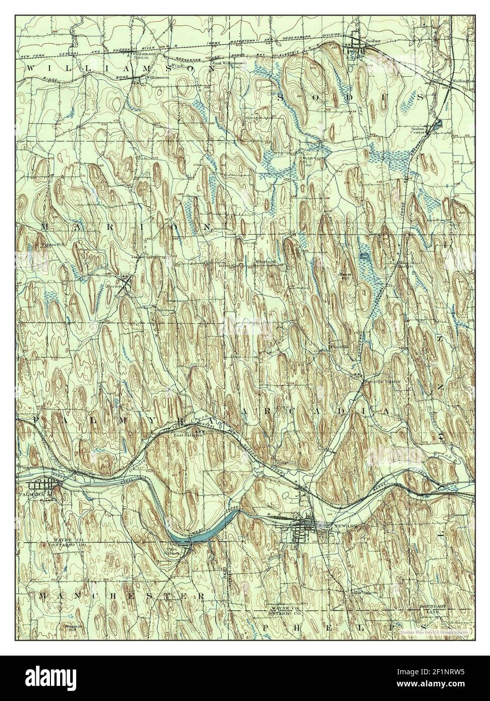 Palmyra, New York, map 1902, 162500, United States of America by