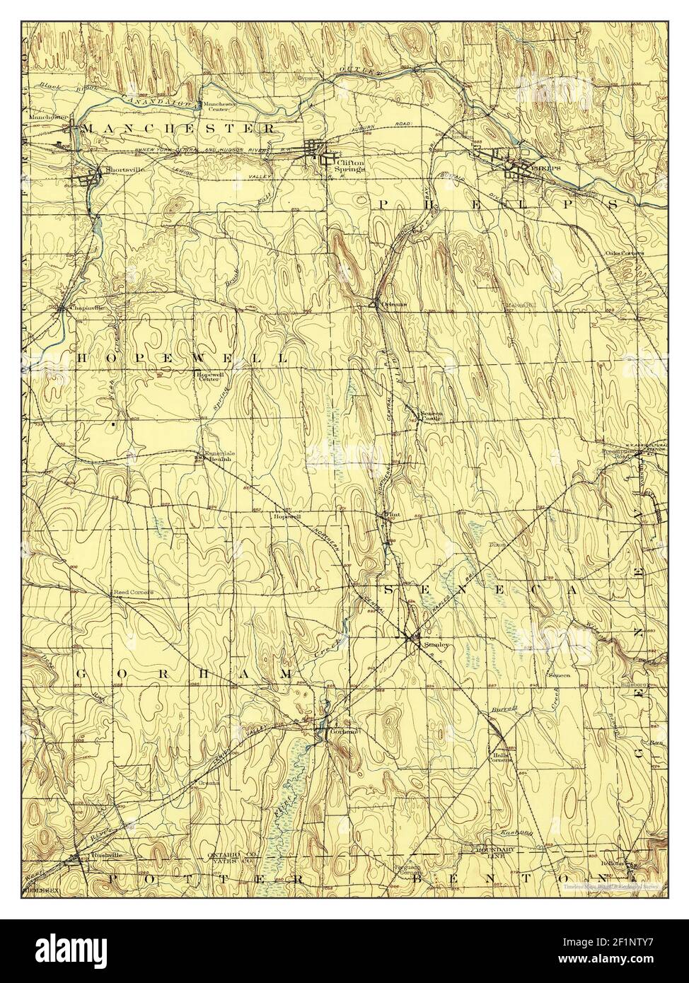 Phelps, New York, map 1902, 162500, United States of America by