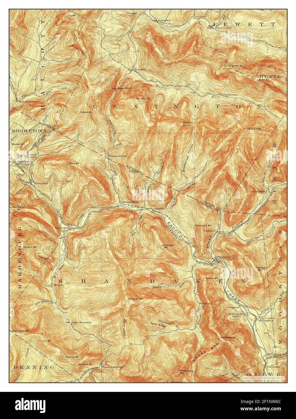 Phoenicia, New York, map 1903, 162500, United States of America by