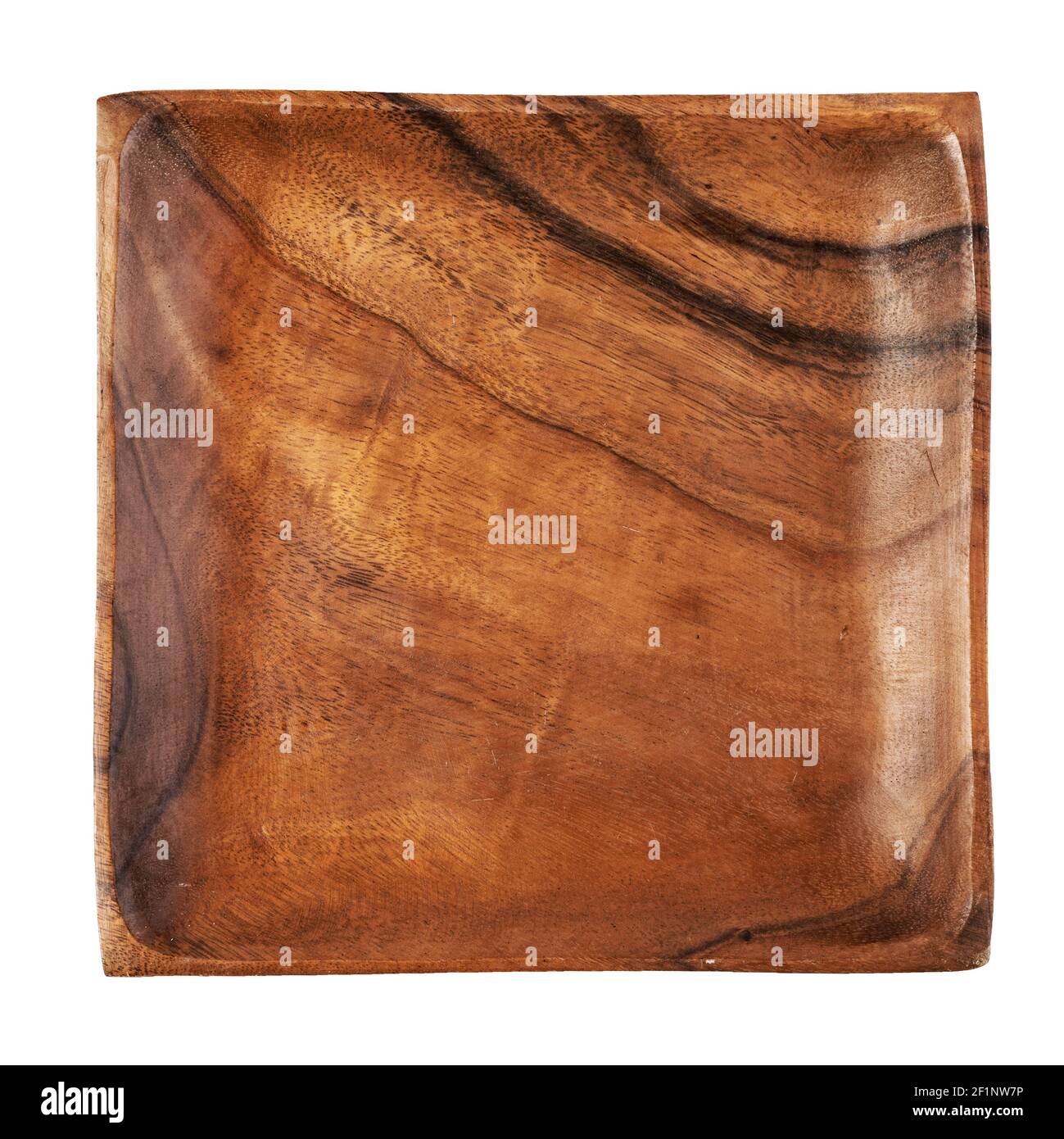 Wooden plate on white background Stock Photo - Alamy