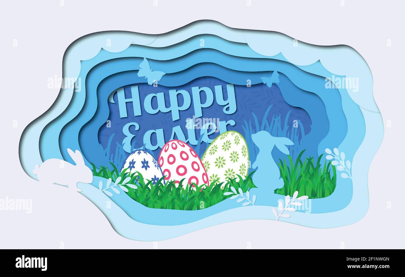 Paper-cut large element with holiday paraphernalia - Vector illustration Stock Vector