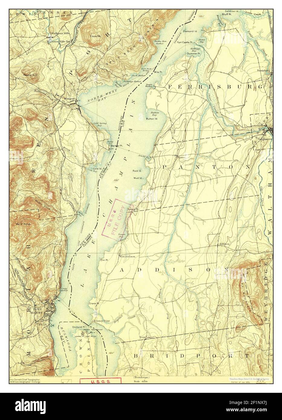 Port Henry, New York, map 1894, 162500, United States of America by Timeless Maps, data U.S