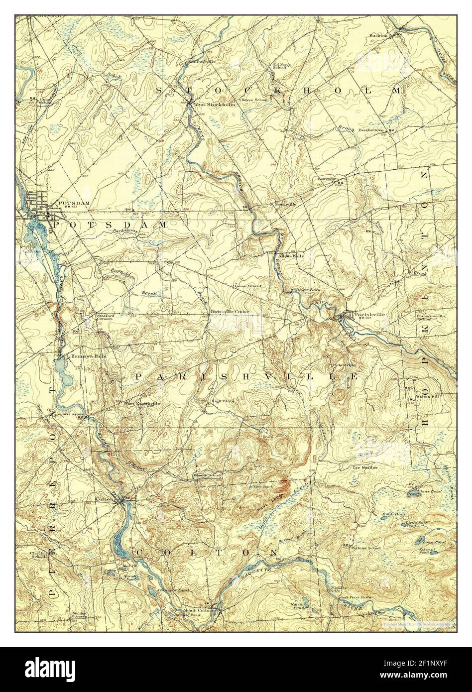 Potsdam, New York, map 1908, 162500, United States of America by