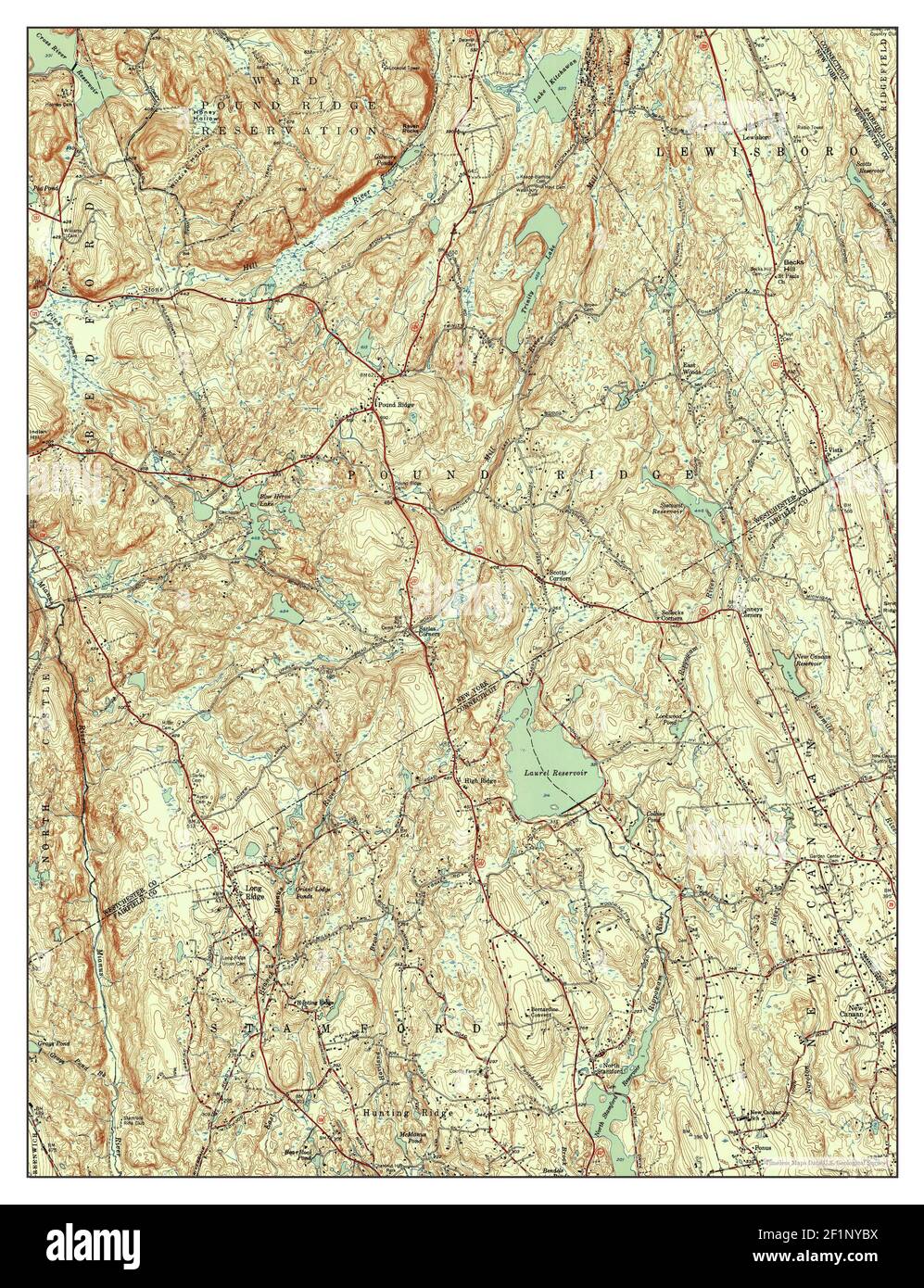Pound Ridge New York map 1951 - Pound Ridge New York Map 1951 131680 United States Of America By Timeless Maps Data Us Geological Survey 2F1NYBX