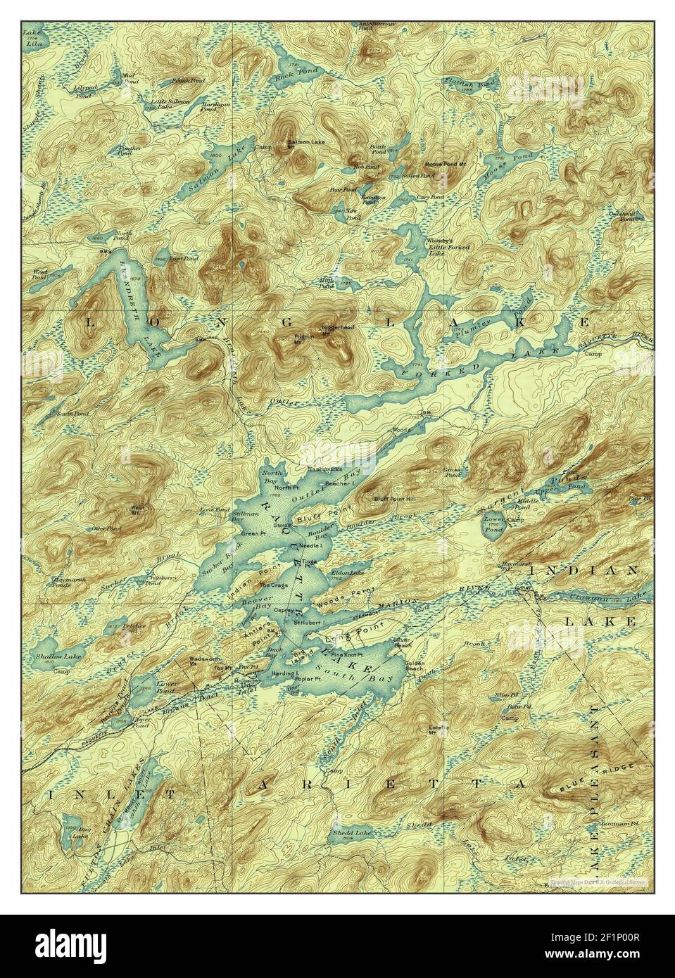 Map of raquette lake new york Cut Out Stock Images & Pictures Alamy