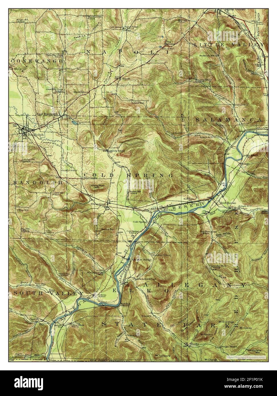 Randolph, New York, map 1923, 162500, United States of America by
