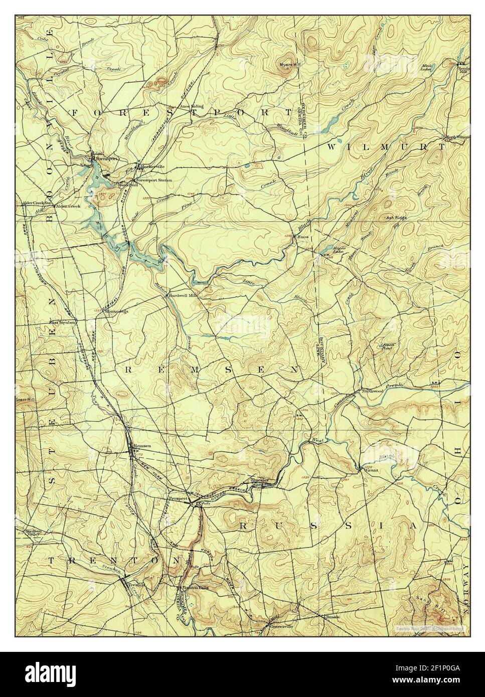 Remsen, New York, map 1900, 162500, United States of America by