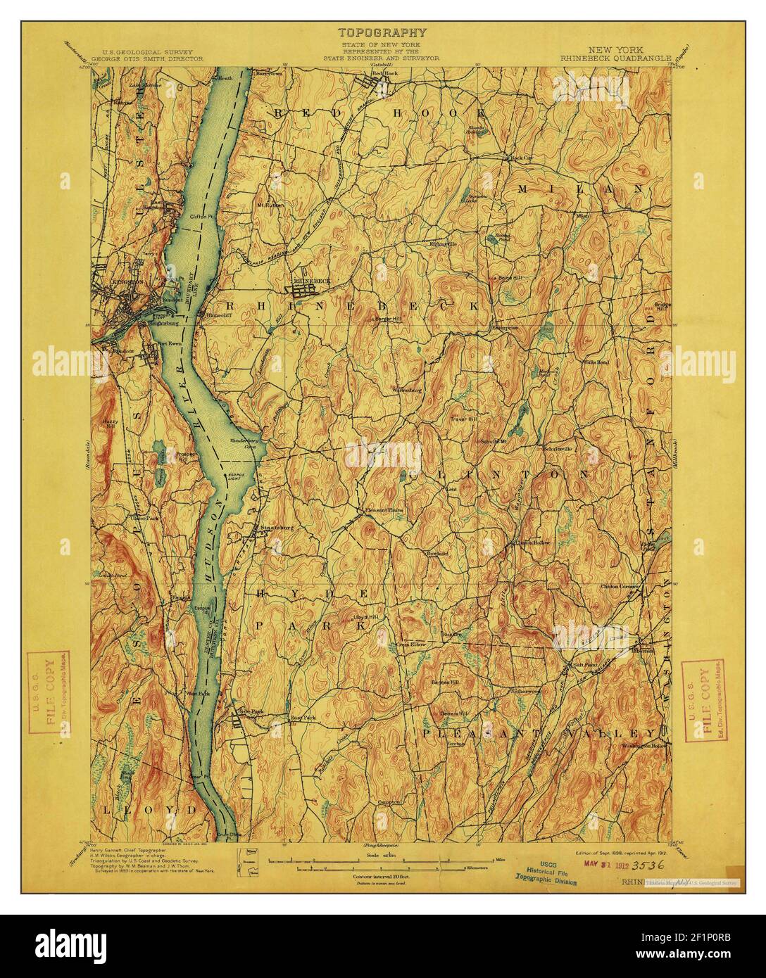 Rhinebeck New York map 1898 - Rhinebeck New York Map 1898 162500 United States Of America By Timeless Maps Data Us Geological Survey 2F1P0RB