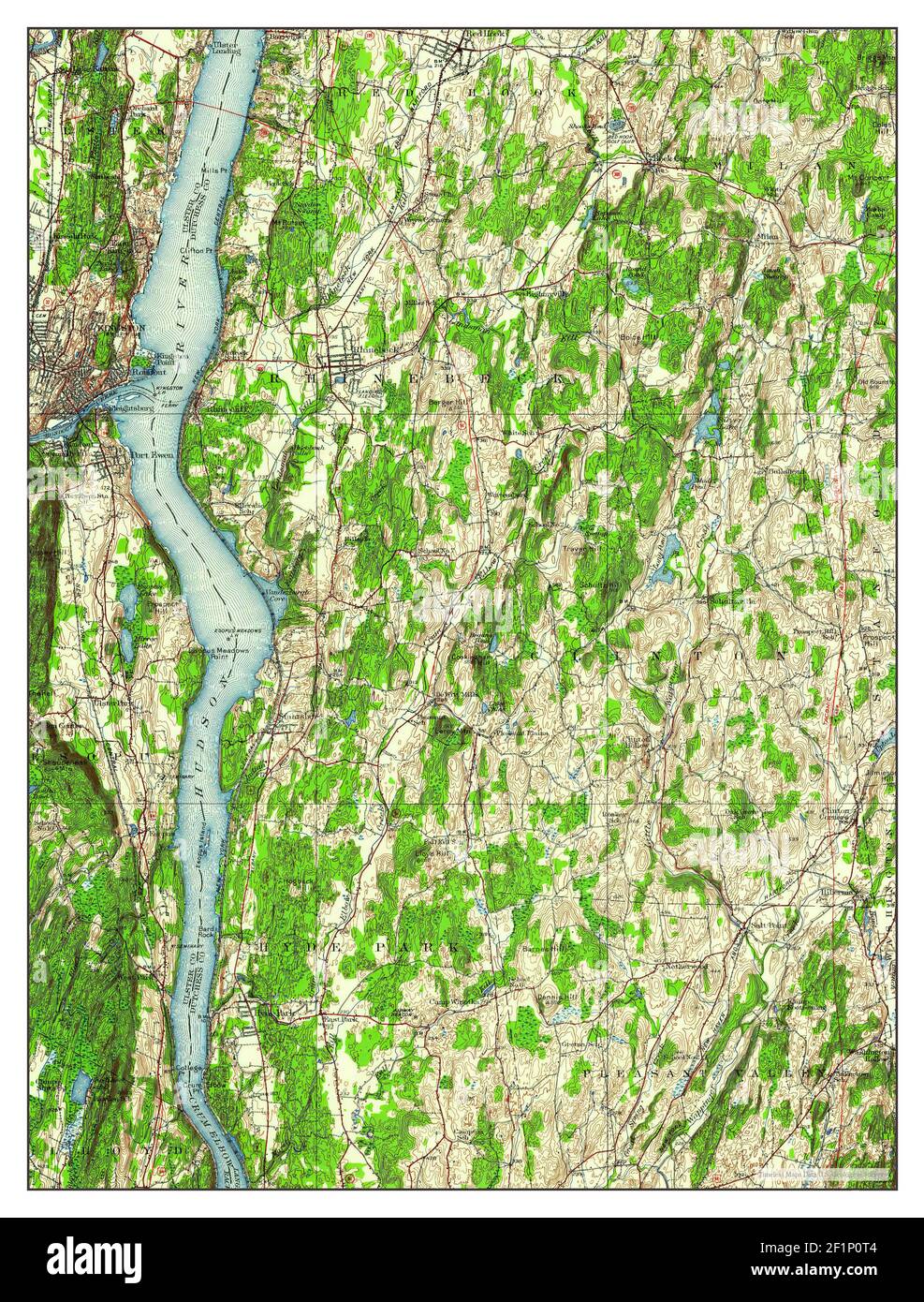 Map of rhinebeck hi res stock photography - Rhinebeck New York Map 1934 162500 United States Of America By Timeless Maps Data Us Geological Survey 2F1P0T4