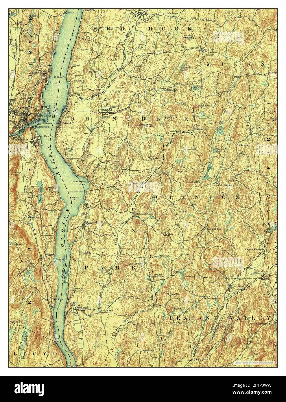 Rhinebeck New York map 1898 - Rhinebeck New York Map 1898 162500 United States Of America By Timeless Maps Data Us Geological Survey 2F1P0WW