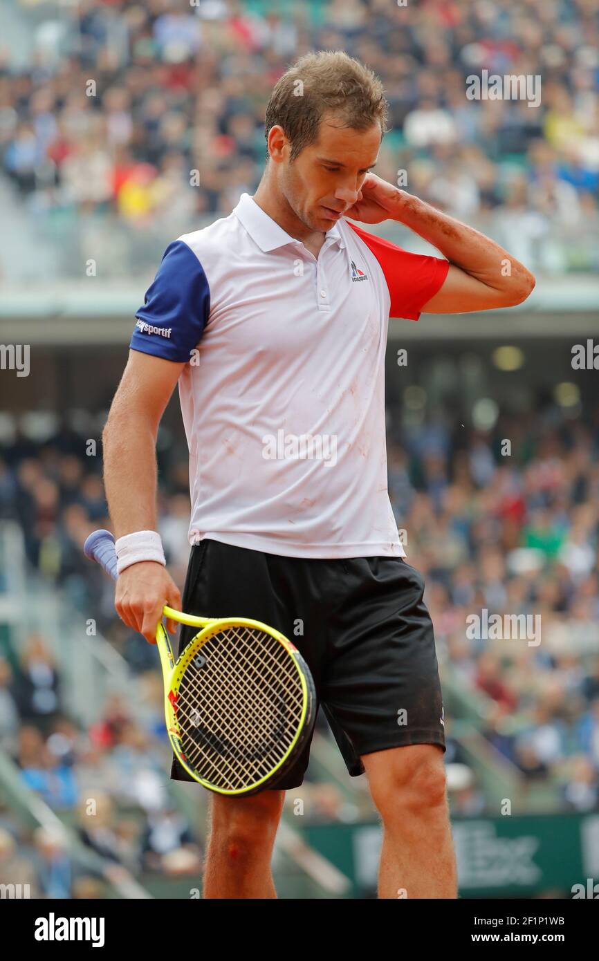 Richard Gasquet (FRA) during the Roland Garros French Tennis Open 2016, on  June 1, 2016, at the Roland Garros Stadium in Paris, France - Photo  Stephane Allaman / DPPI Stock Photo - Alamy