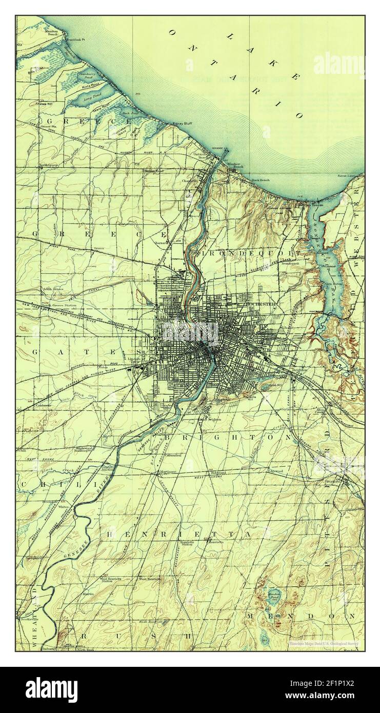 Rochester, New York, map 1920, 162500, United States of America by