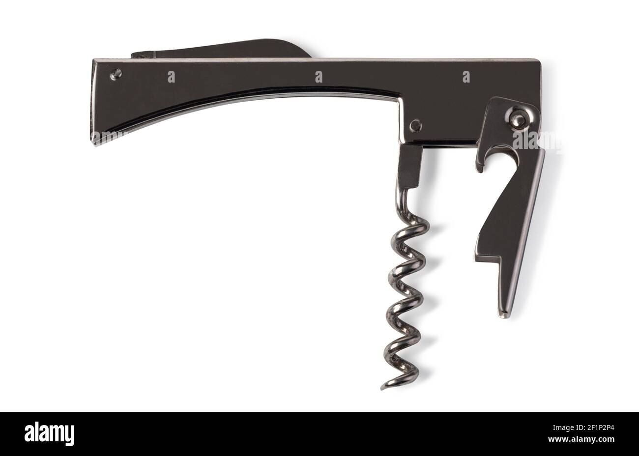 Corkscrew on white background Stock Photo