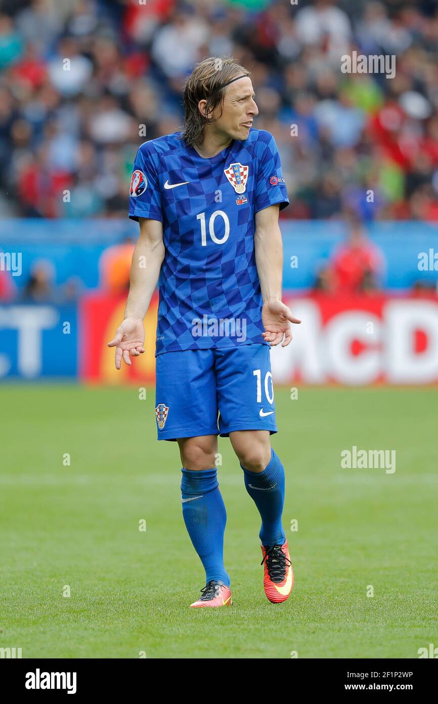 Luka Modric Cro During The Uefa Euro 16 Group D Football Match Between Turkey And Croatia