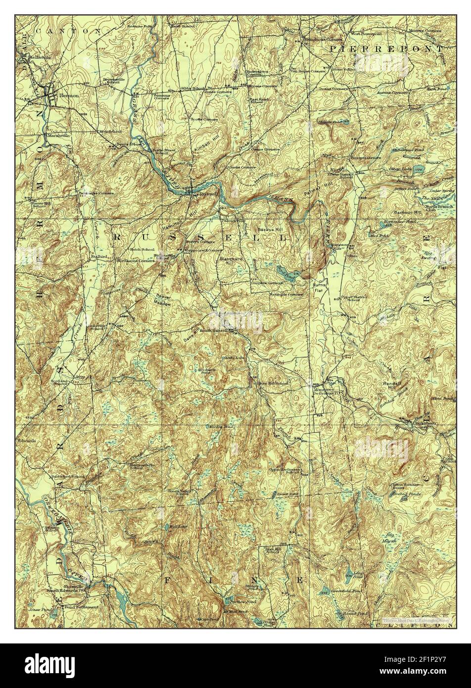 Map of russell new york Cut Out Stock Images & Pictures Alamy