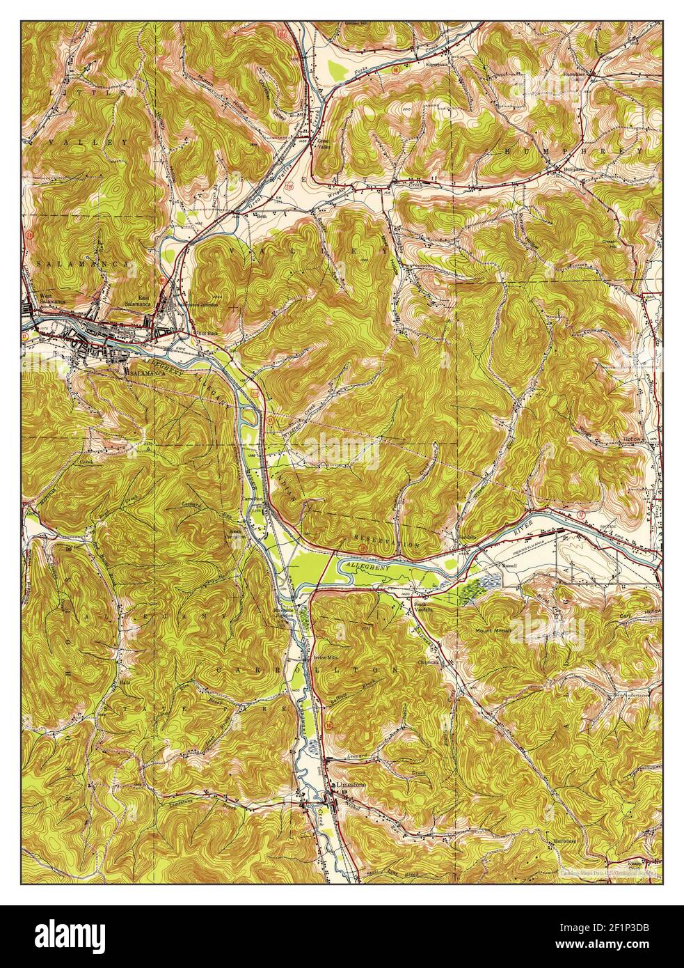 Map of salamanca new york hires stock photography and images Alamy