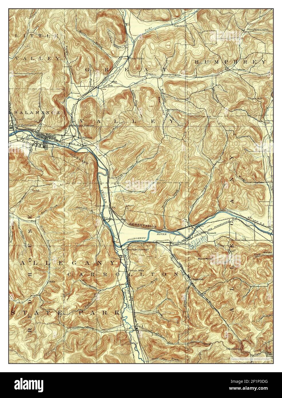 Salamanca new york map hires stock photography and images Alamy