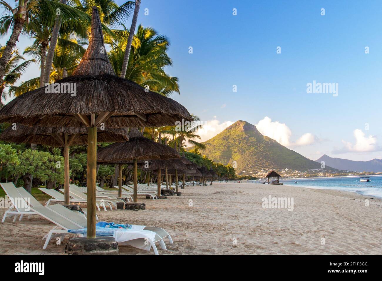 Dream beach in Mauritius Stock Photo