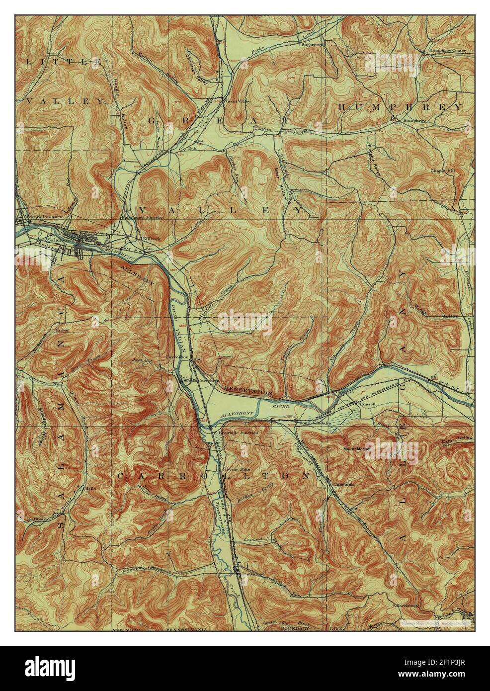 Map of salamanca new york hires stock photography and images Alamy