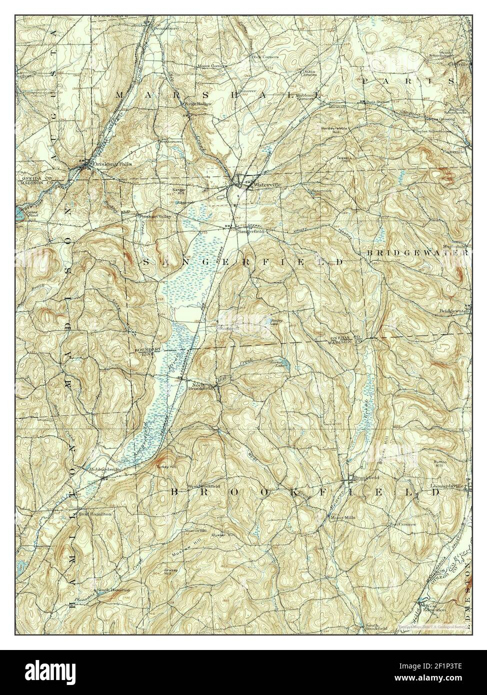 Sangerfield, New York, map 1907, 162500, United States of America by