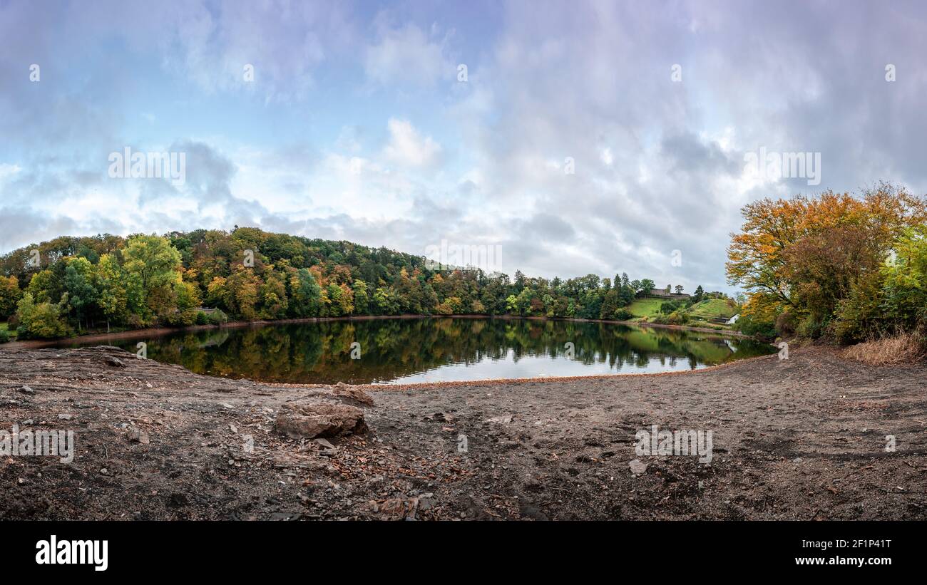 The Ulmener Maar is a volcanic lake in Germany Stock Photo - Alamy