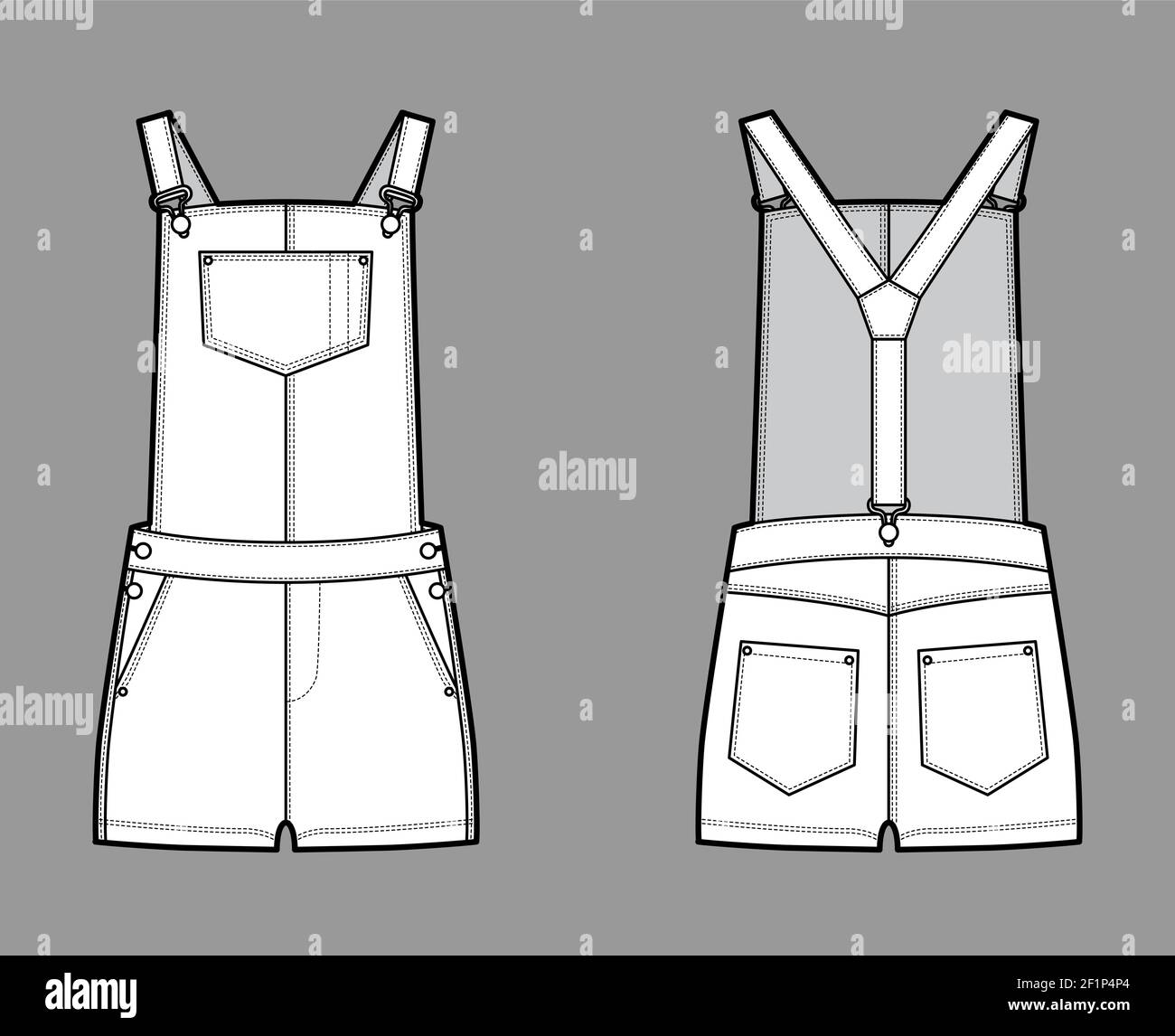 Dungarees Denim overall jumpsuit 