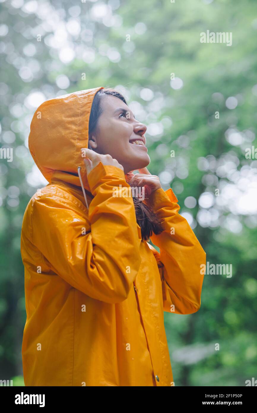 big yellow raincoat