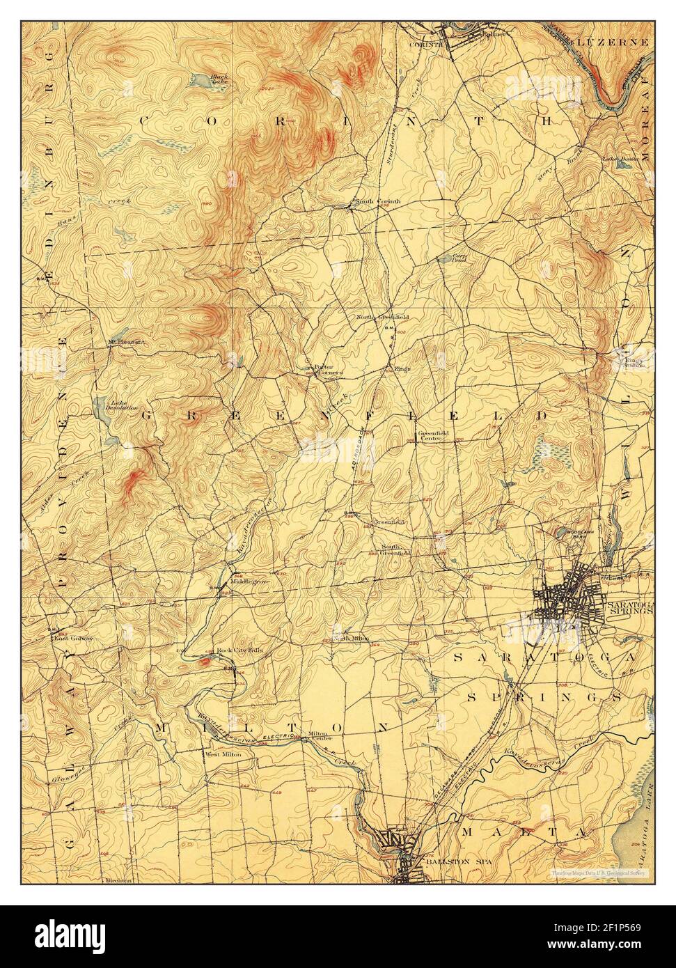 Saratoga, New York, map 1902, 162500, United States of America by