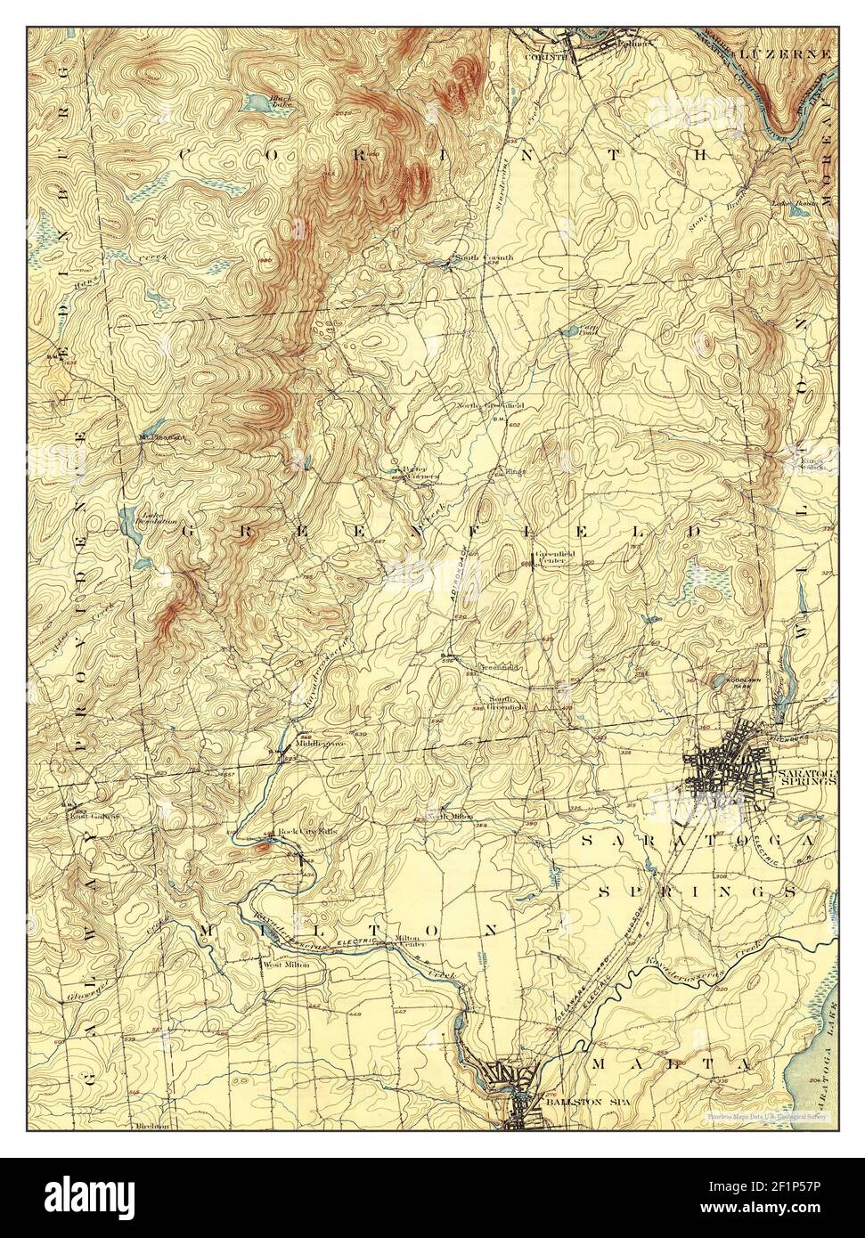 Saratoga, New York, map 1902, 162500, United States of America by