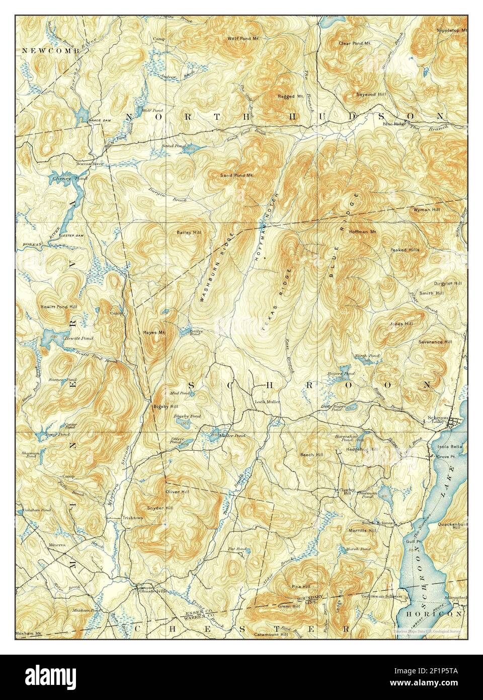 Map of schroon lake hires stock photography and images Alamy