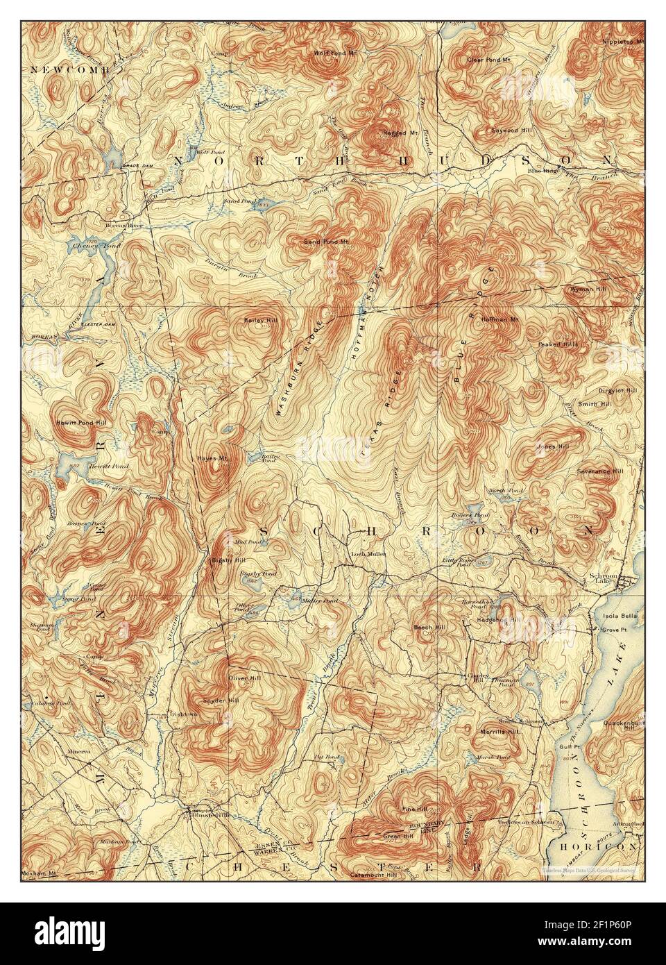 Map of schroon lake hires stock photography and images Alamy