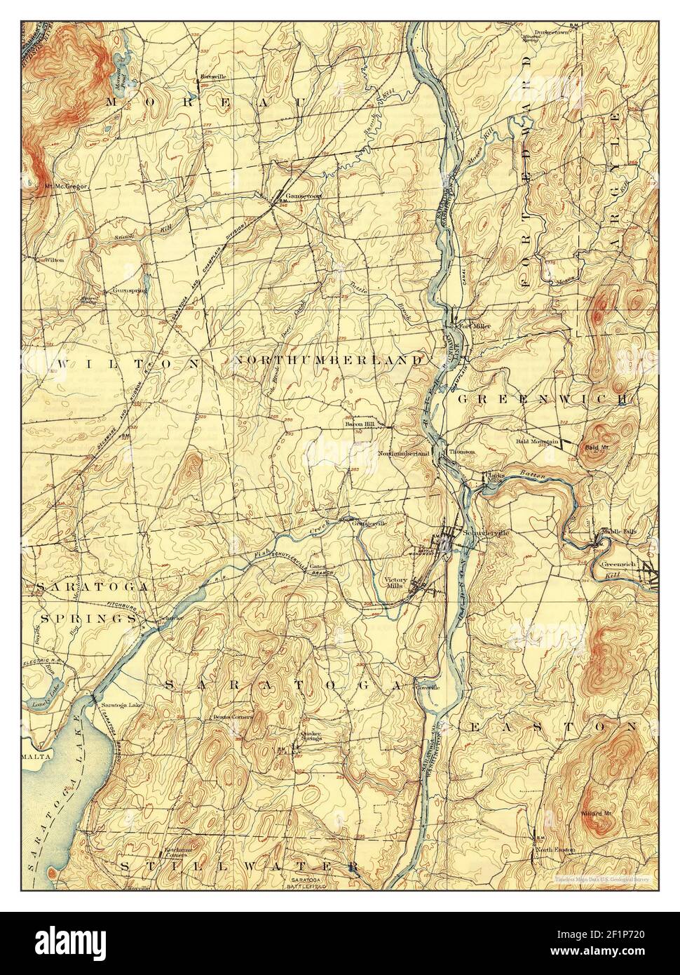 Schuylerville, New York, map 1900, 162500, United States of America by
